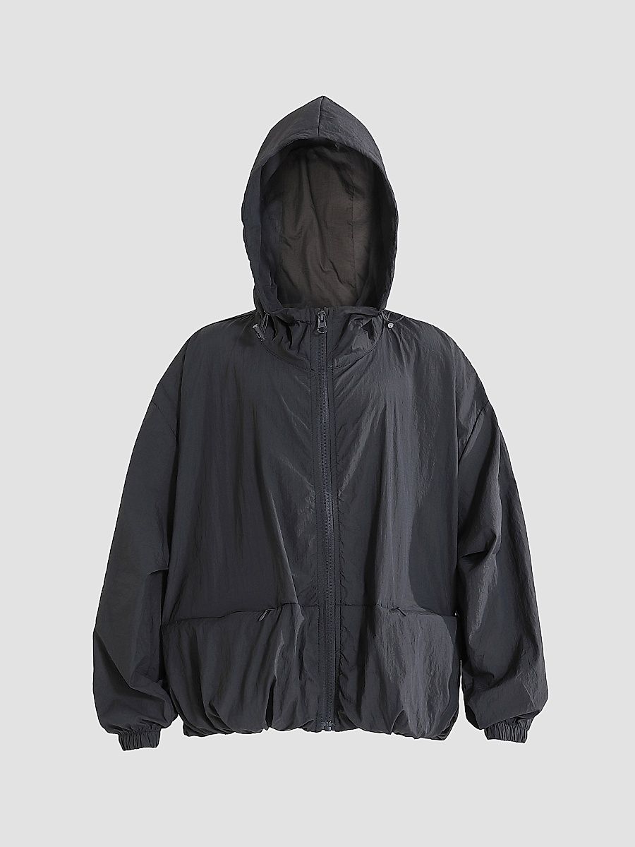 Boy's Hooded Jacket - Black - Size 16