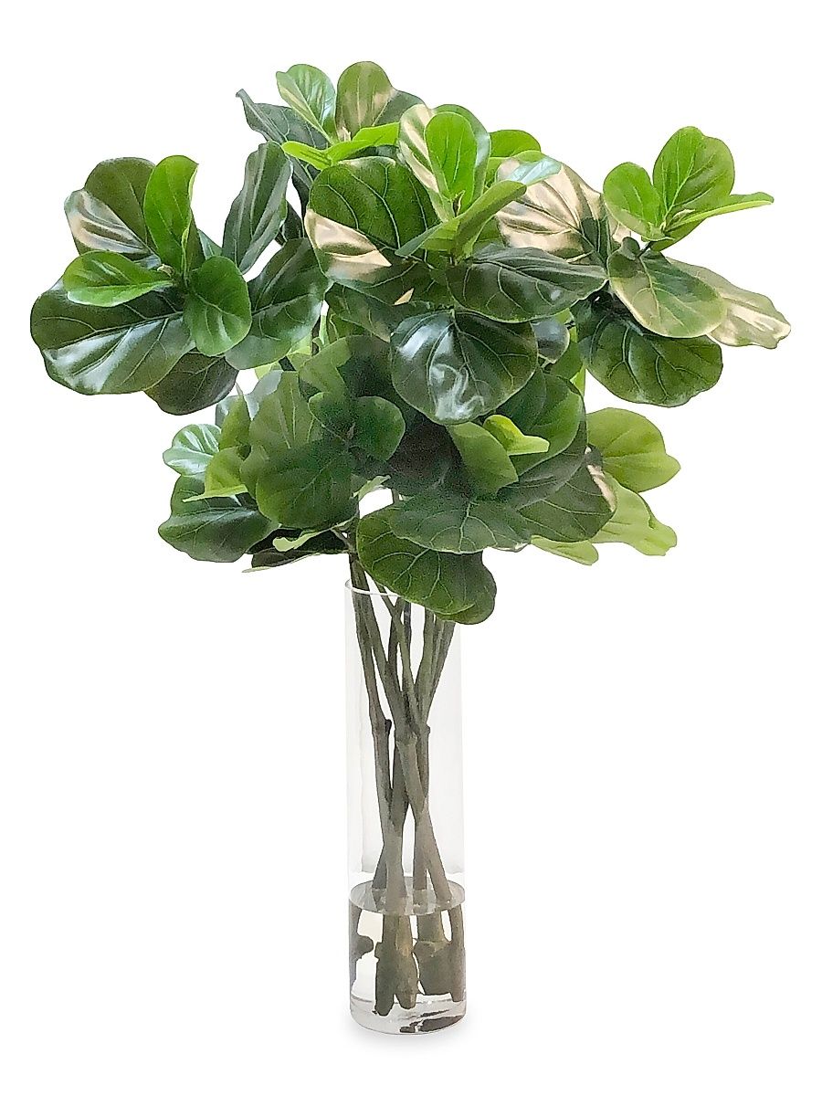 Imitation Fiddle Leaf In Vase
