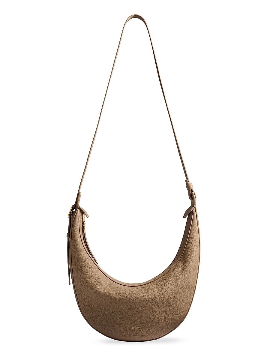 Women's Small Augustina Leather Crossbody Bag - Mokka