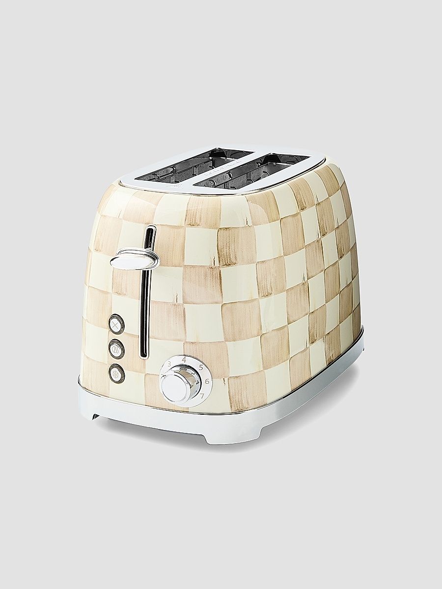 Mocha Check 2-Slice Toaster