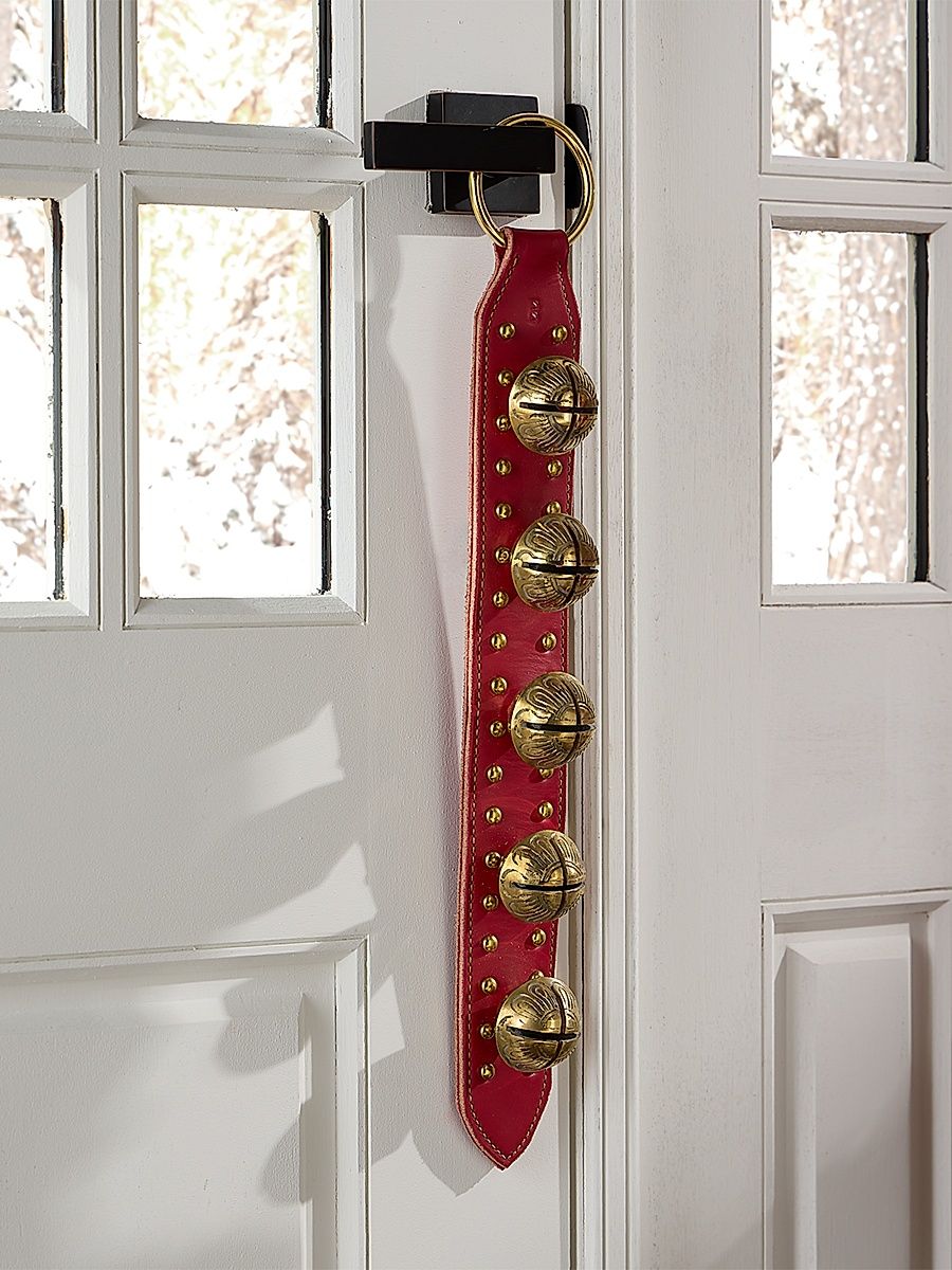 Brass & Leather Sleigh Bells