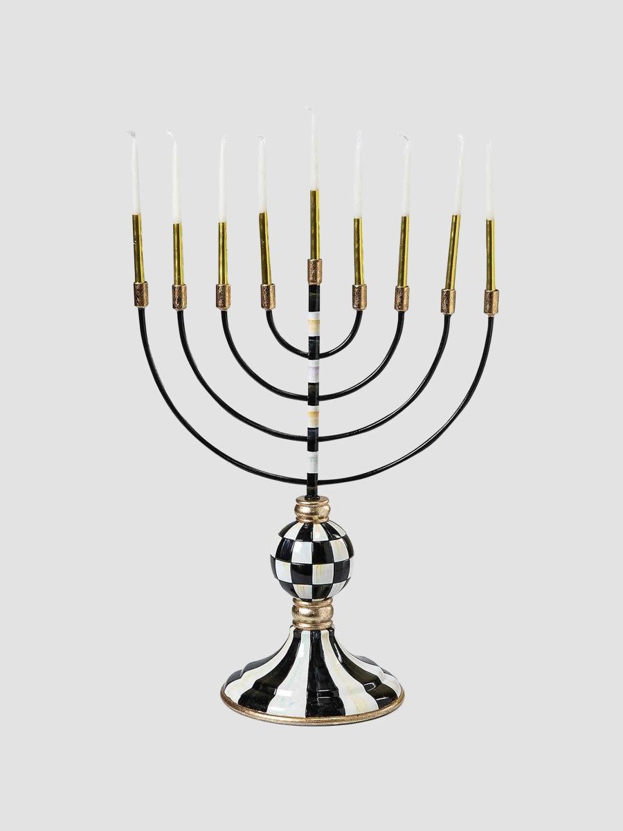 MacKenzie-Childs Courtly Hanukkah Menorah