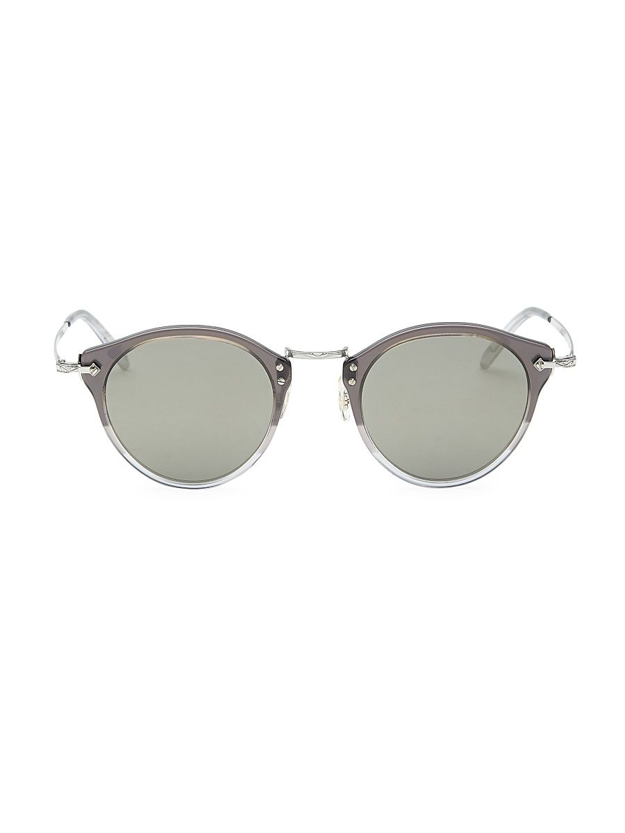 Men's 49MM Round Sunglasses - Buff