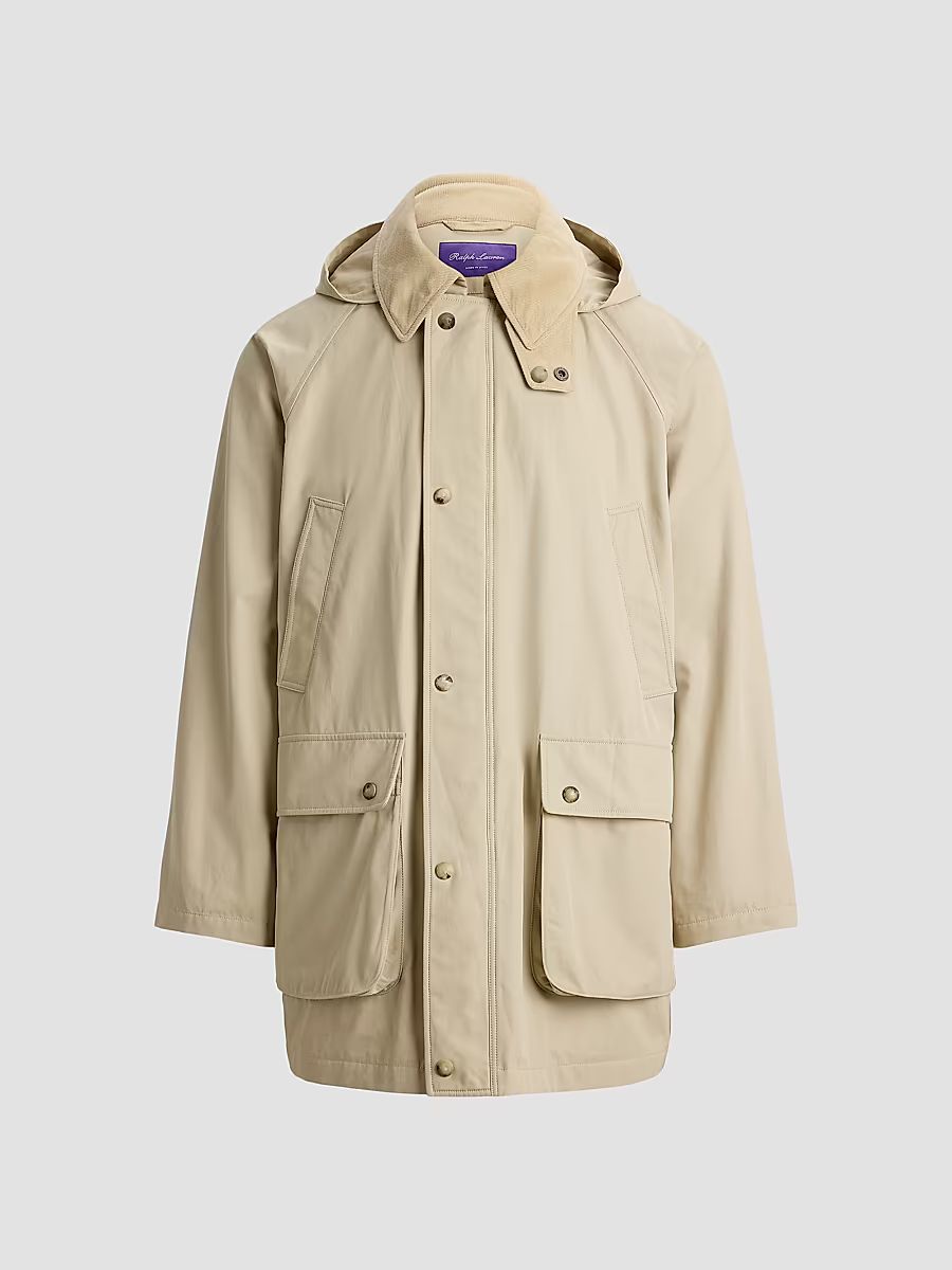 Men's Ventile-Twill Car Coat - Champagne - Size XXL