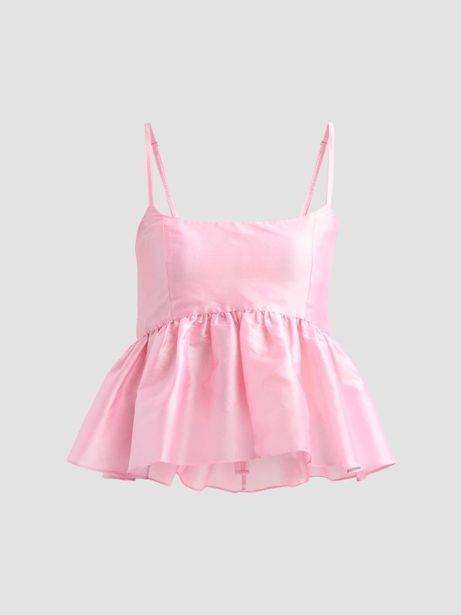 Azeeza Women's Rachel Taffeta Top - Rosewater - Size XL
