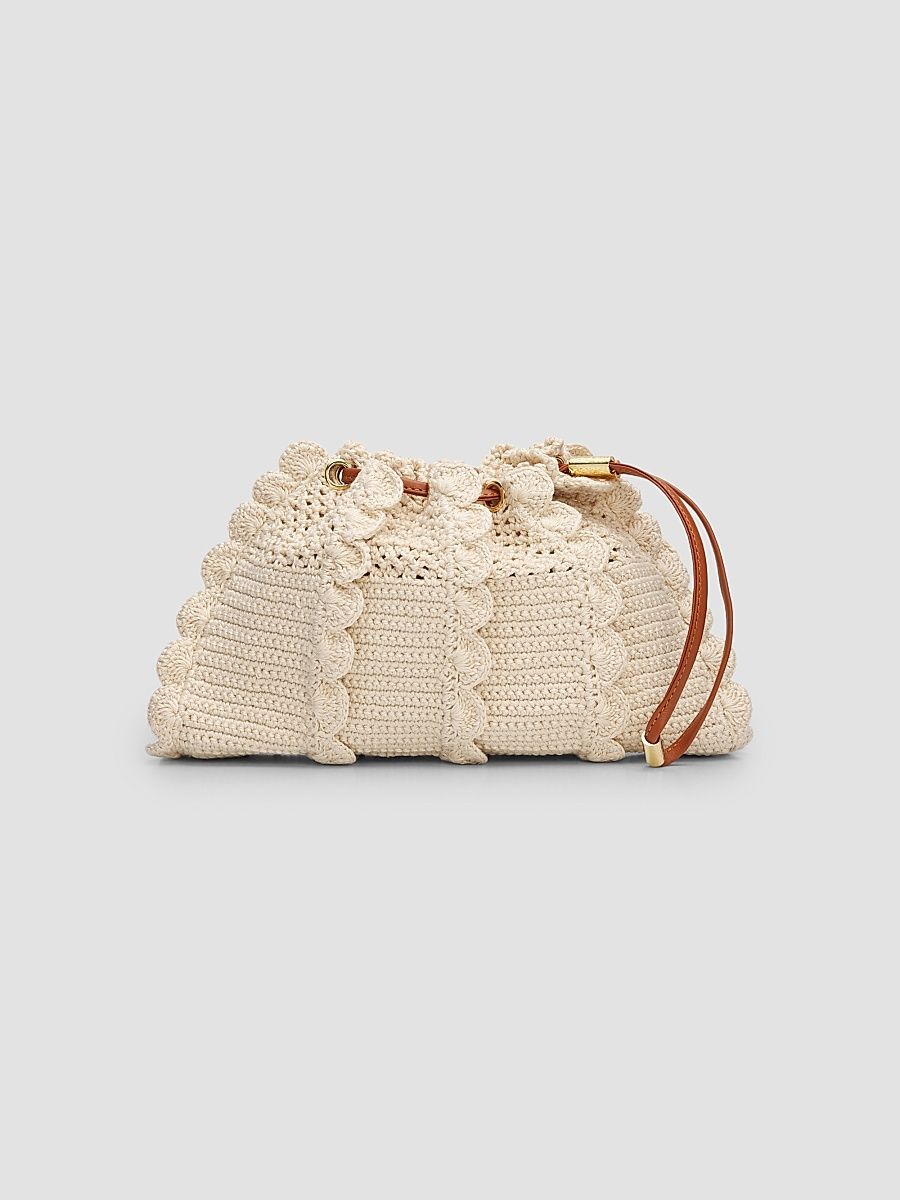 Women's Adria Crochet Knit Crossbody Bag - Cowrie