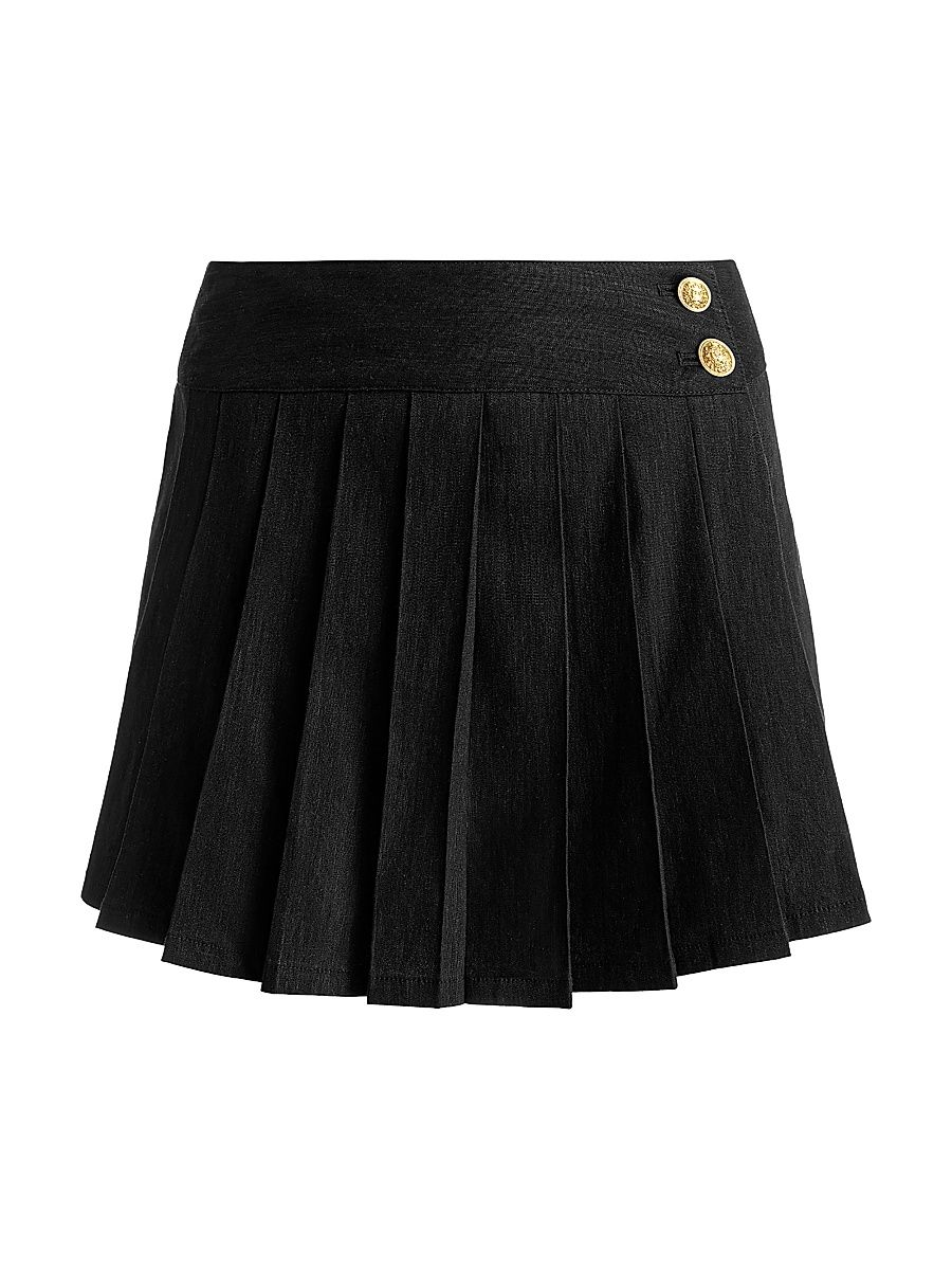 Women's Noah Pleated Skort - Black - Size 4