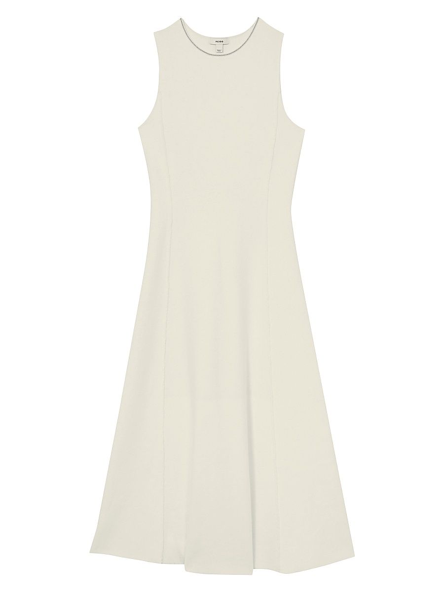 Women's Nilo Seam A-Line Midi-Dress - Ivory - Size XL