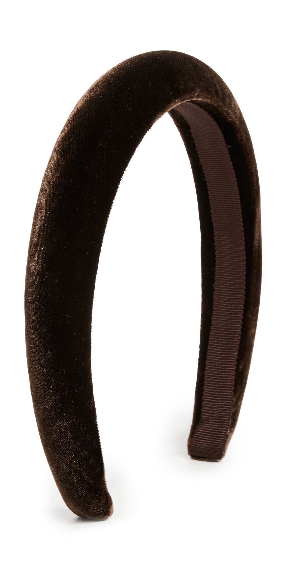 Jennifer Behr Tori Velvet Headband Chocolate One Size