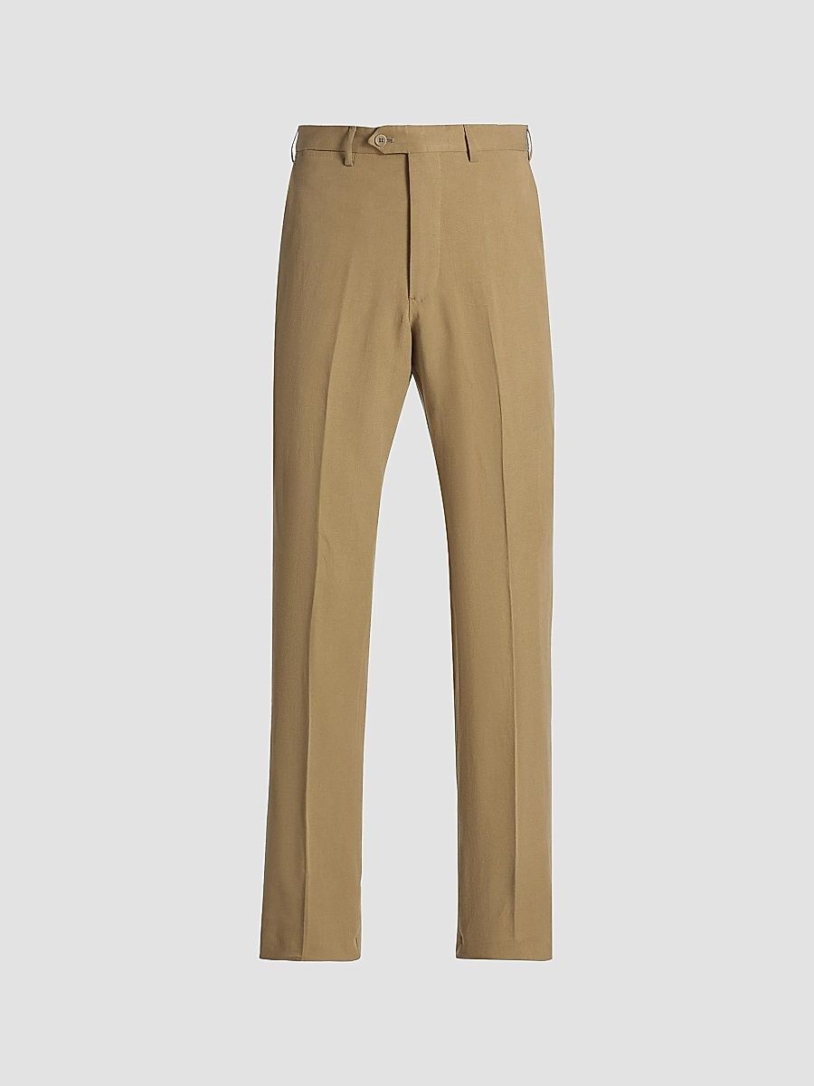 Emporio Armani Men's Slim-Straight Trousers - Tan - Size 42