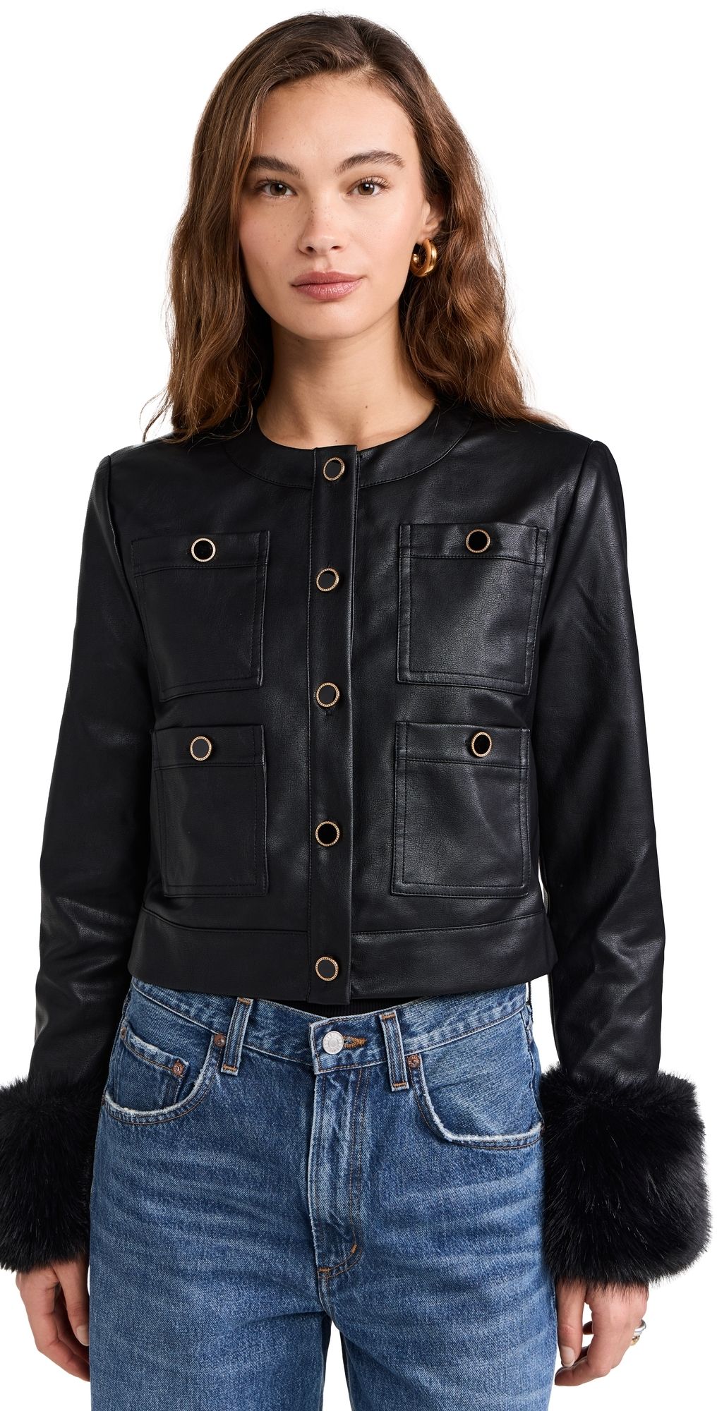 WAYF Boxy Jacket Black S