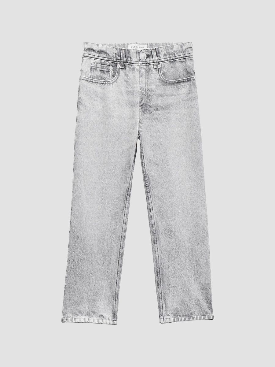 rag & bone Unisex Kid's Mini Miramar Straight-Leg Pants - Grey - Size 12 Months