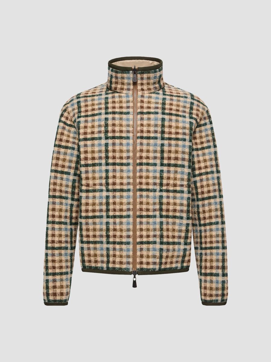 Moncler Grenoble Men's Sweatshirt in Teddy - Beige Multi - Size XXL
