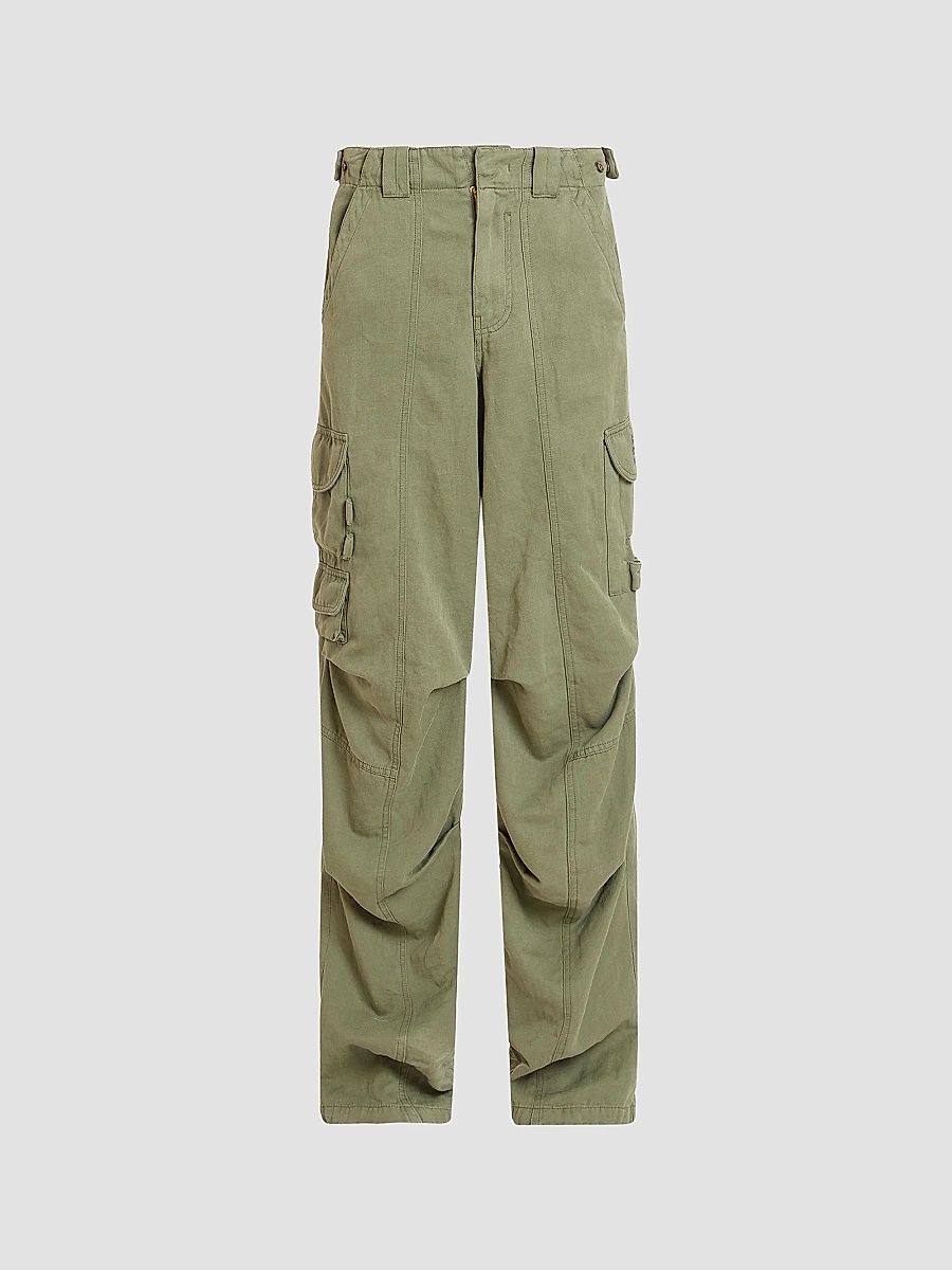 Balmain Men's Cotton Cargo Pants - Vert - Size 44