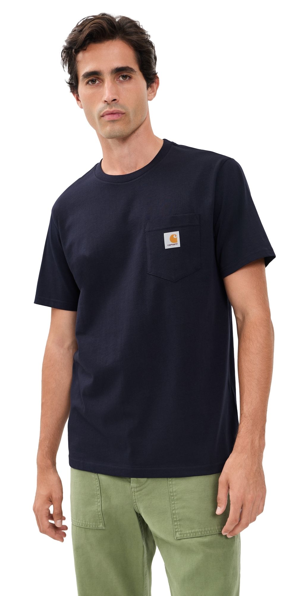 Carhartt WIP Short Sleeve Pocket Tee Dark Navy/Gold S