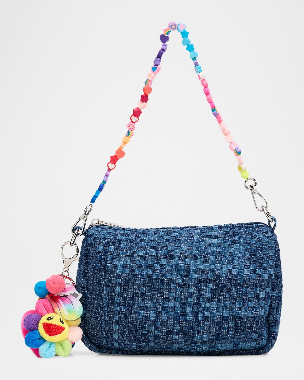 Girl & apos;s Denim Woven Shoulder Bag
