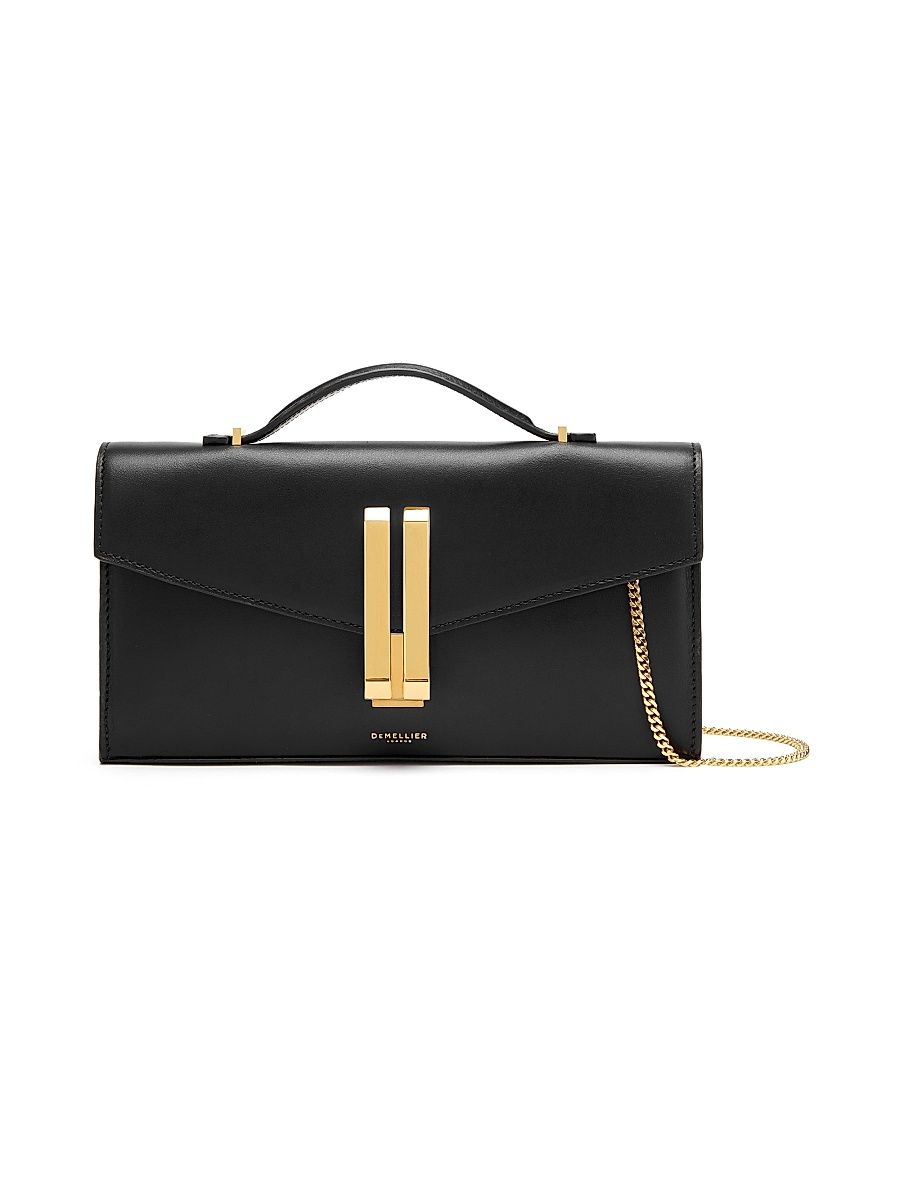 Women's Vancouver Leather Pouchette - Black Smooth