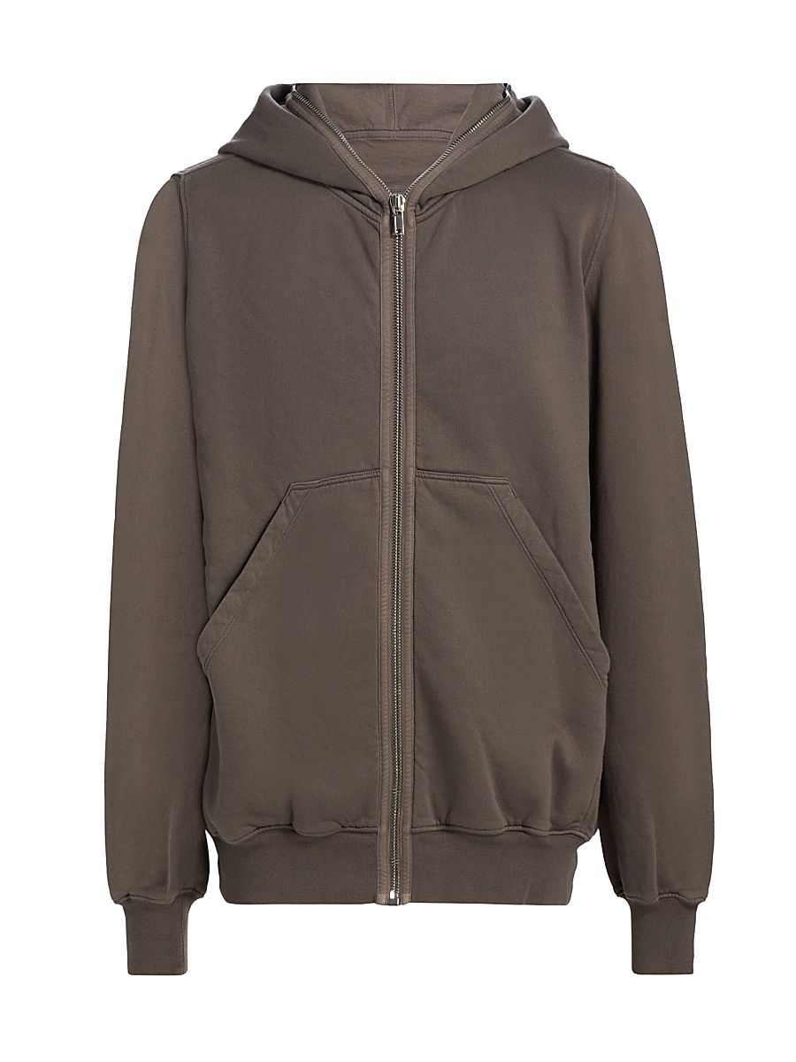 Men's Felpa Jumbo Gimp Cotton Full-Zip Hoodie - Dust - Size XXL