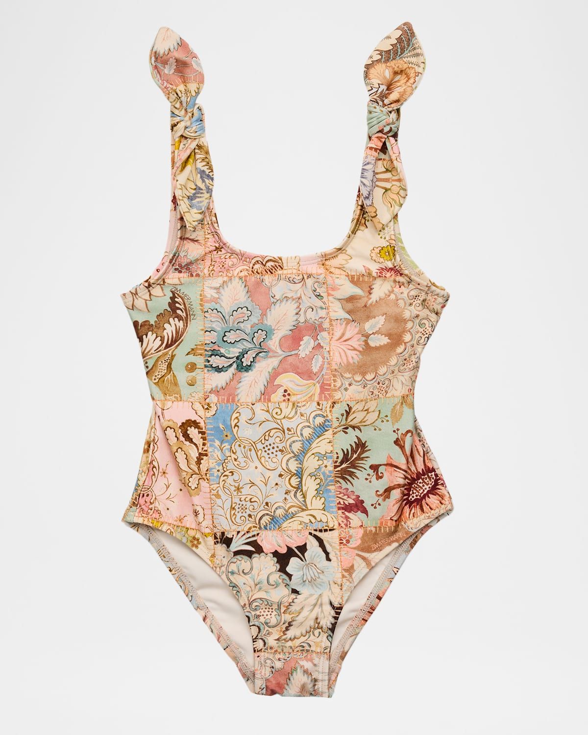 Girl & apos;s Daylight Tie-Shoulder One-Piece Swimsuit, Size 1-12