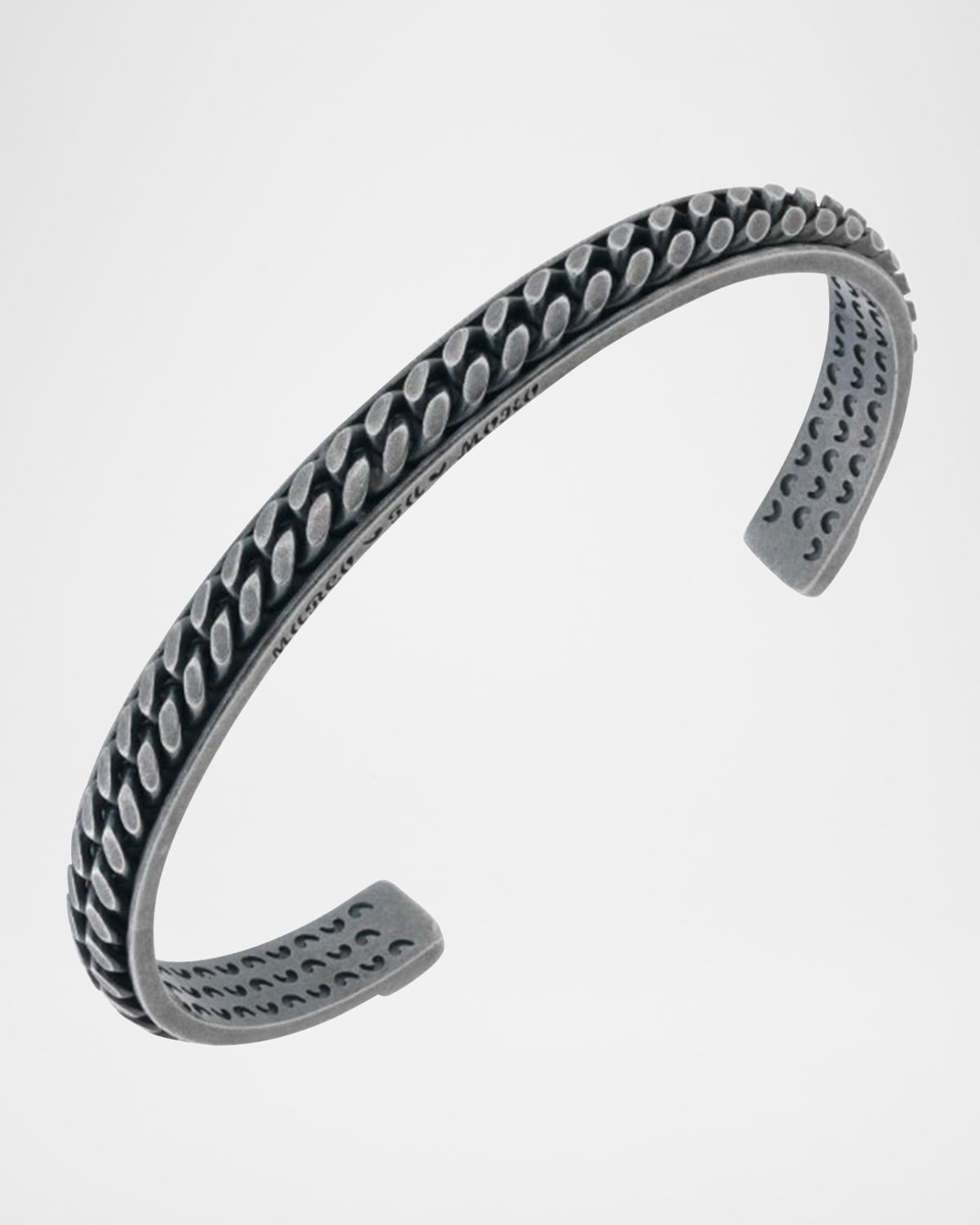 Men & apos;s Lash Silver Chain Kick Cuff Bracelet