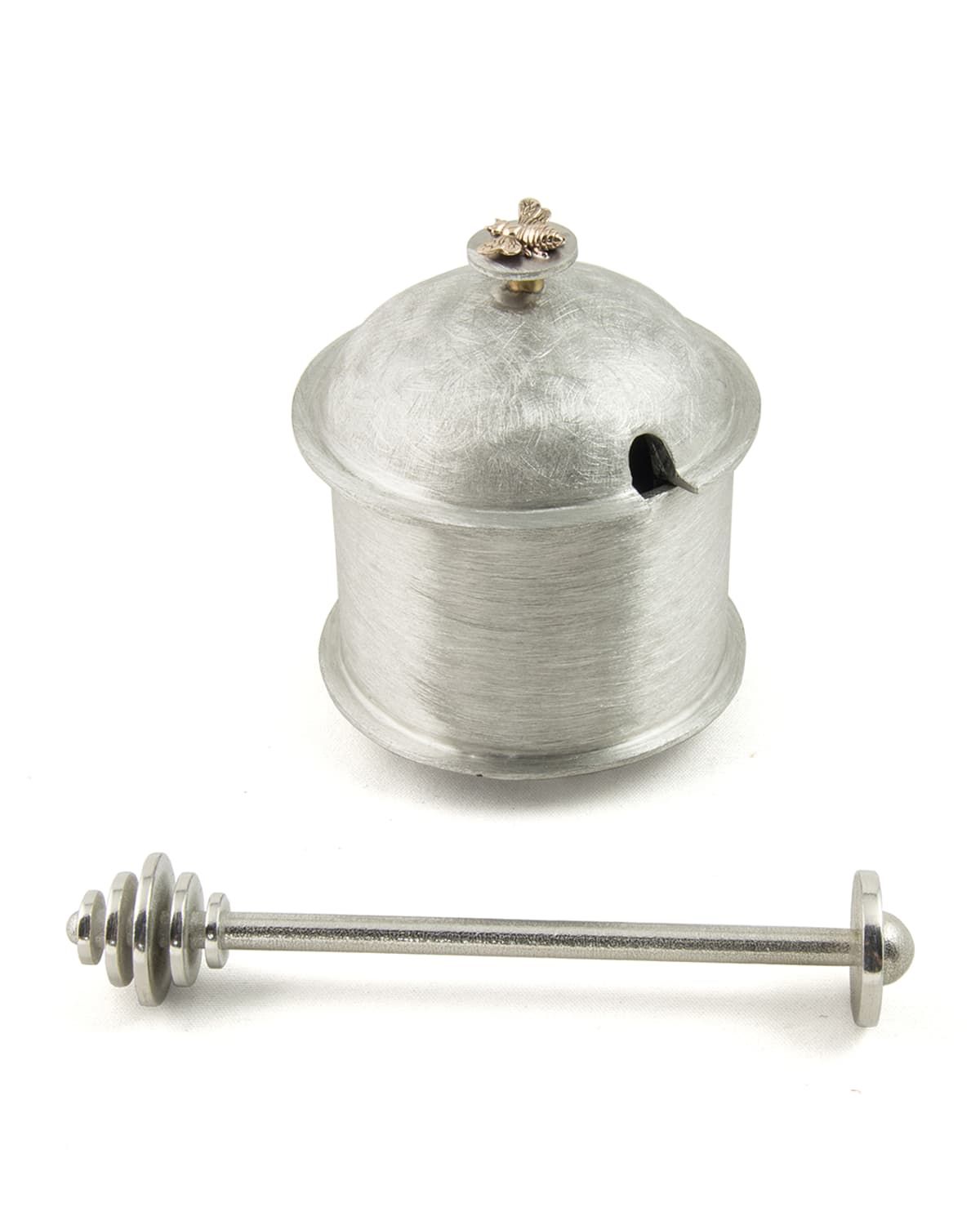 Bee Honey Jar with Dipper