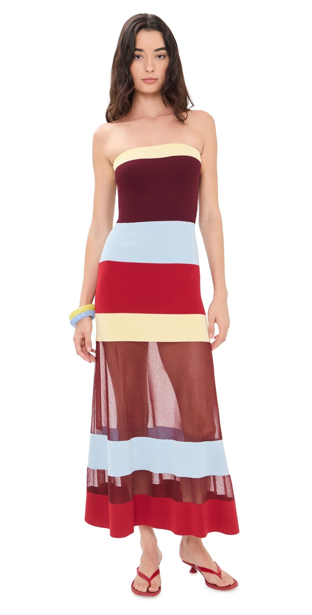 Solid & Striped The Nola Dress Sng/Cra/Nf/Dab Stripe XL