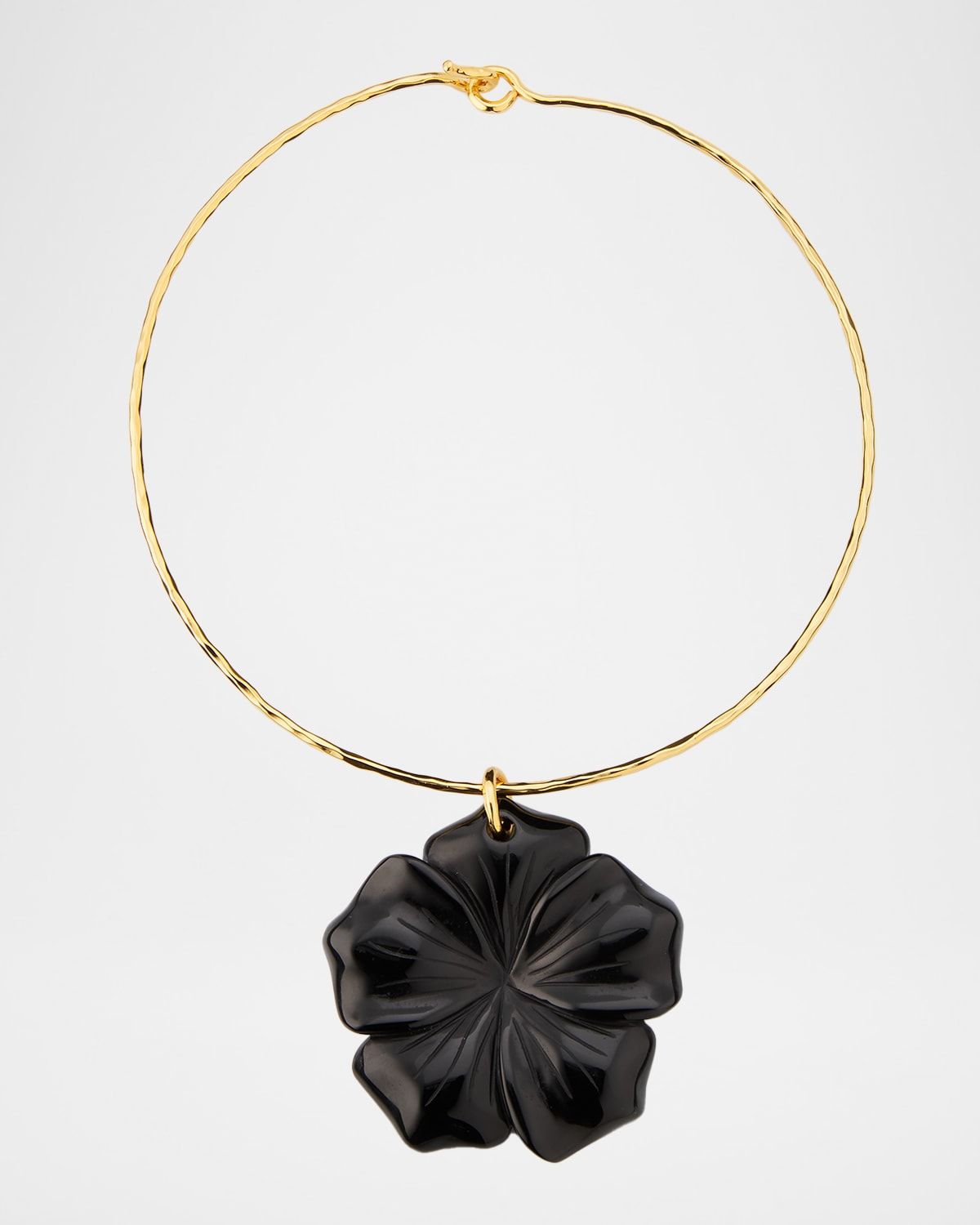 Black Onyx Flower Collar