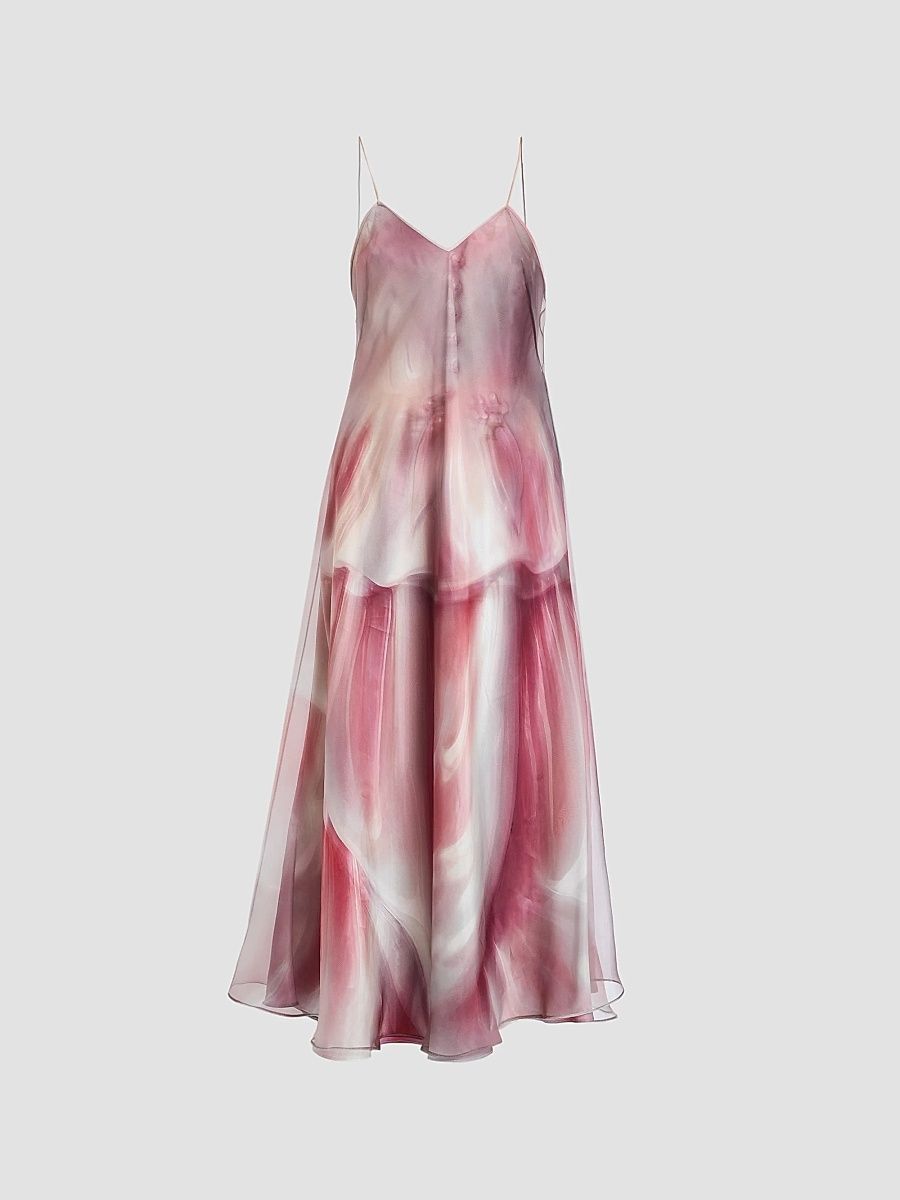 Maison Margiela Women's Porcelain-Print A-Line Dress - Multicolor - Size 8