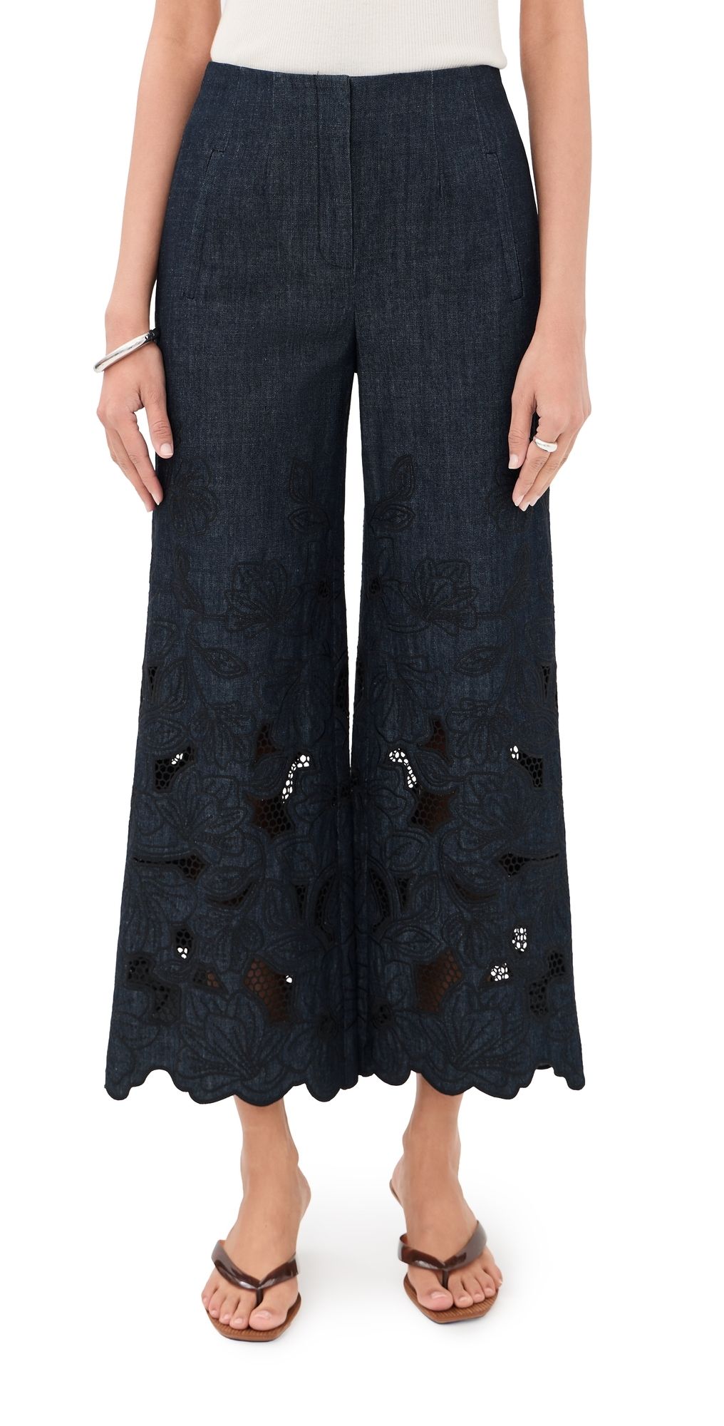 Veronica Beard Osborne Pants Indigo Rinse 14