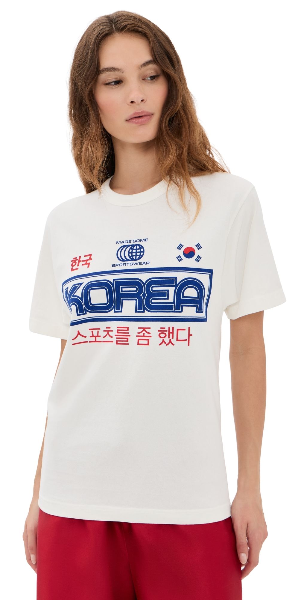 Made Some Sportswear Korea Sportswear T-Shirt White/Blue XL