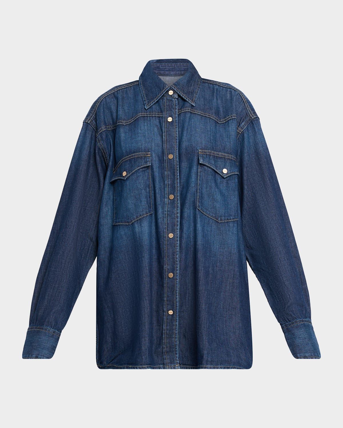 OG Oversized Denim Ranchers Shirt