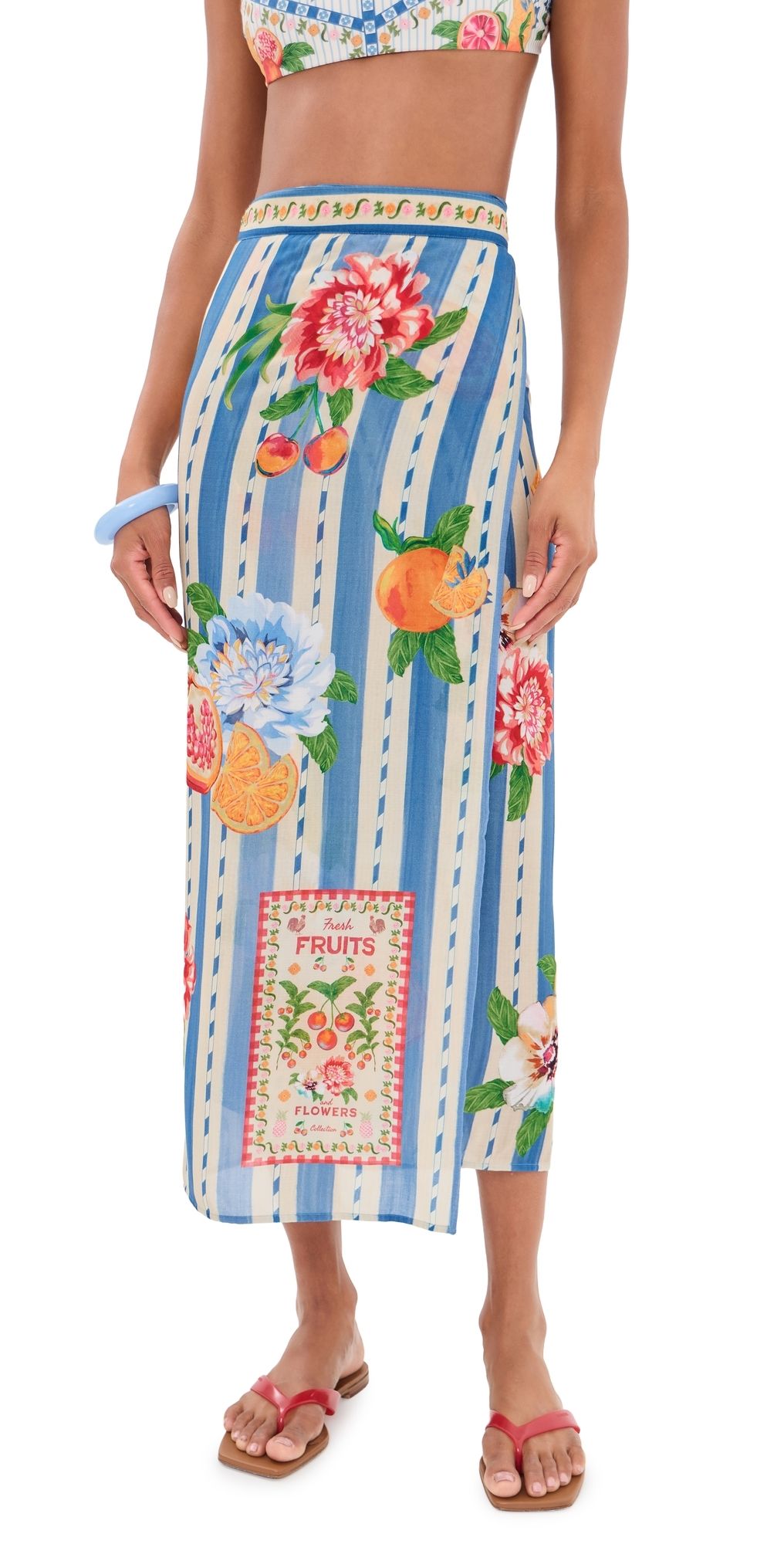 Agua Bendita Zinna Basket Wrap Pareo Multicolor One Size