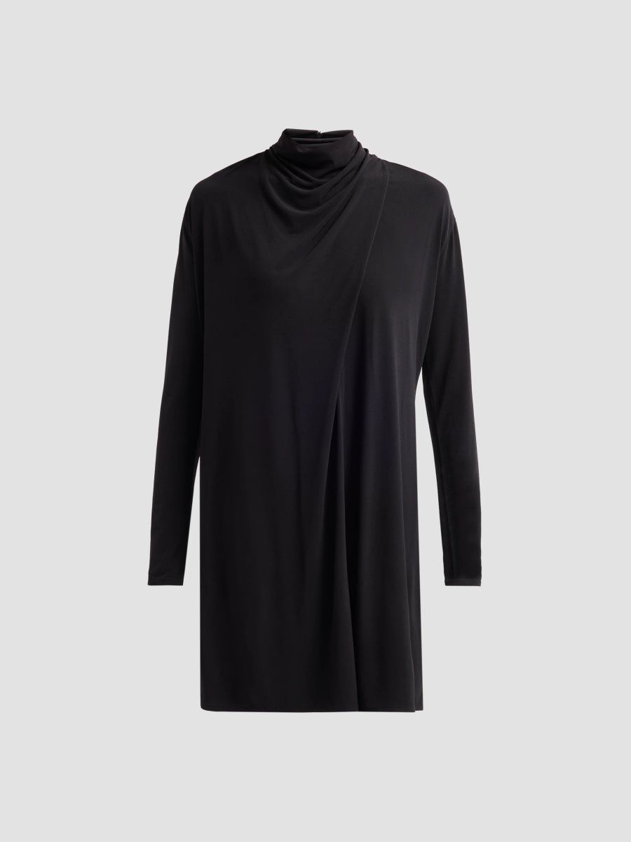 Vince Women's Draped Cowl Mini Dress - Black - Size XXS
