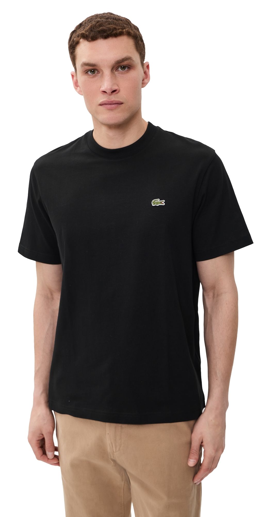 Lacoste Cotton Logo Tee Black S