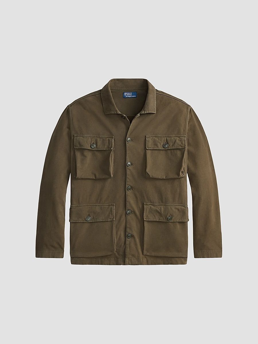 Men's Moleskin Utility Overshirt - Canopy Olive - Size XXL