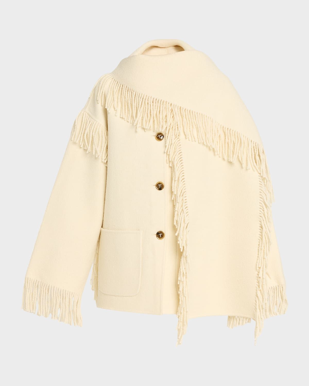 Fringed Scarf Jacket