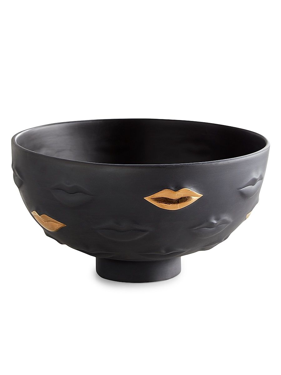 Gilded Gala Bowl - Black Gold