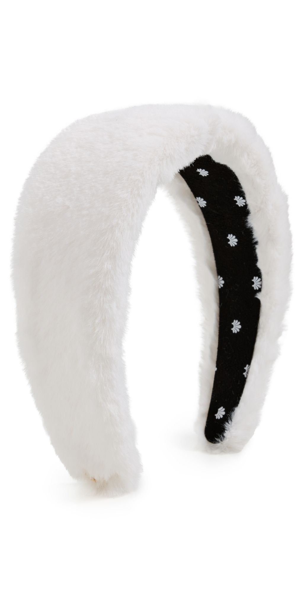 Lele Sadoughi Brigitte Faux Fur Headband Snow One Size