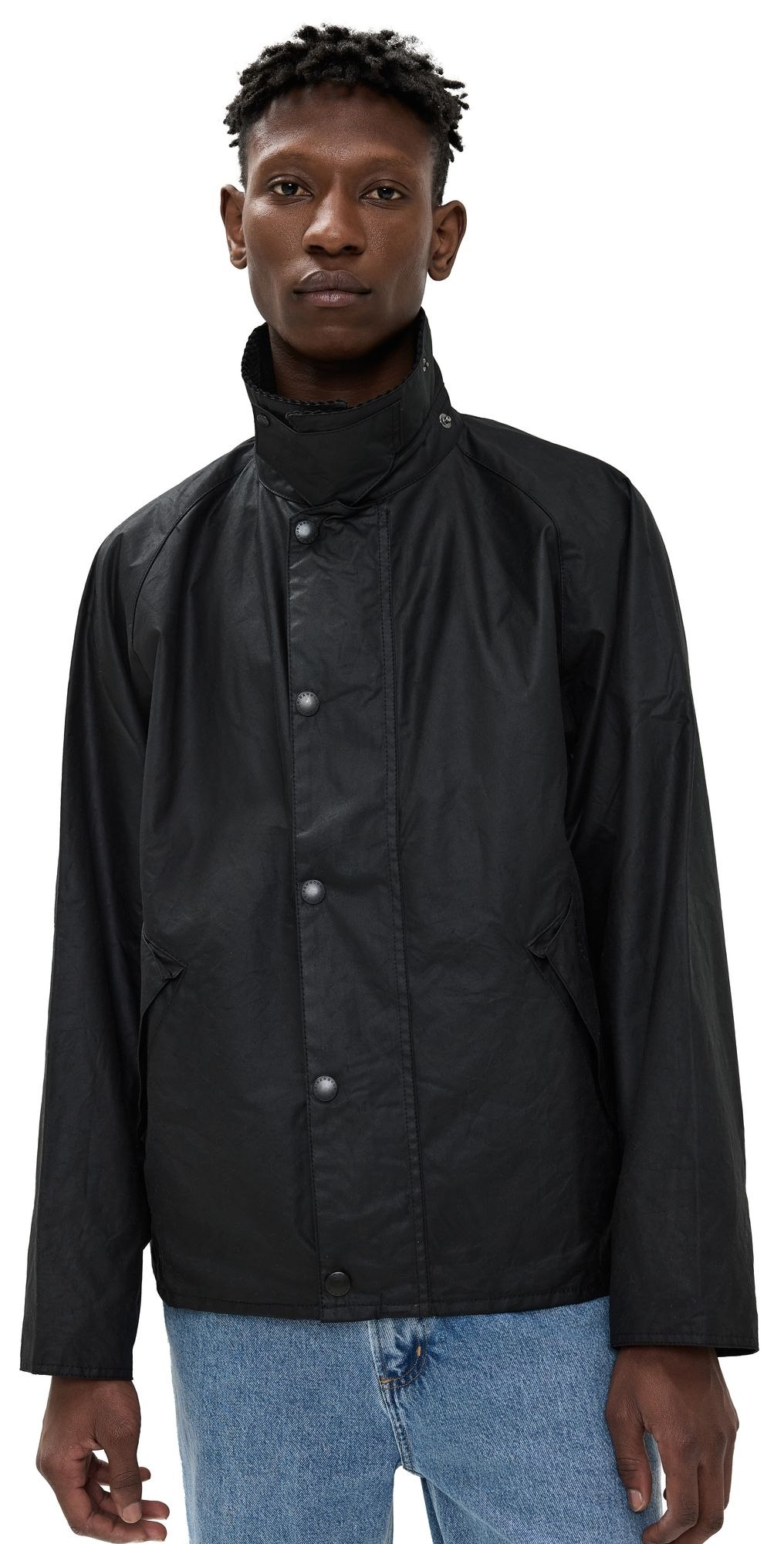 Barbour Transport Wax Jacket Black 40