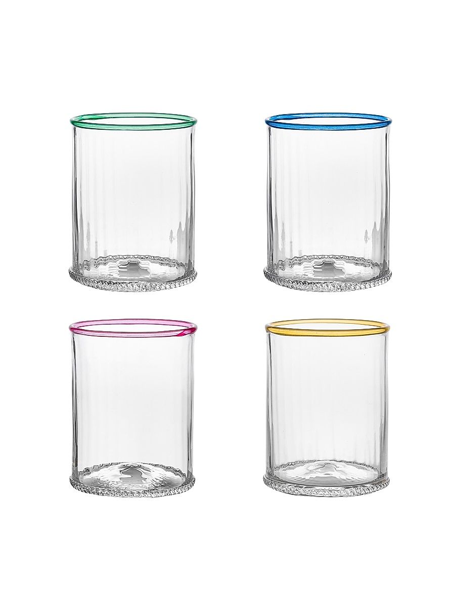 Nell Double Old Fashioned Glasses 4-Piece Set