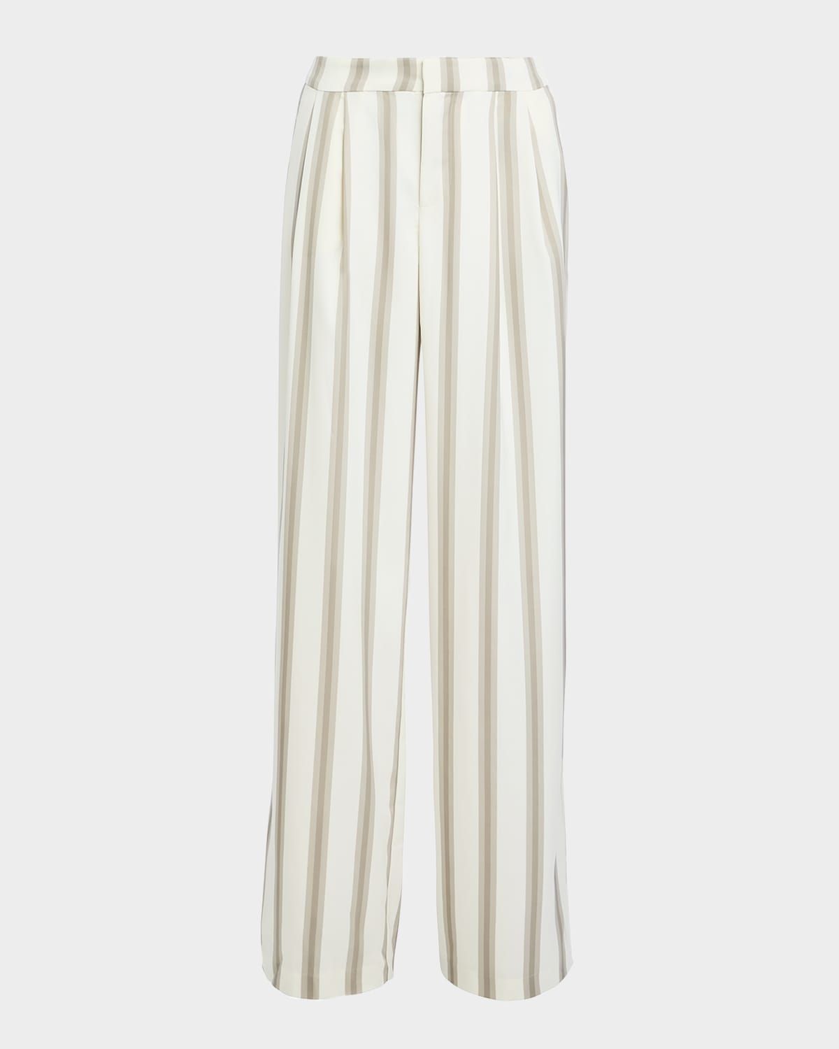 Marlowe Striped Satin Pants