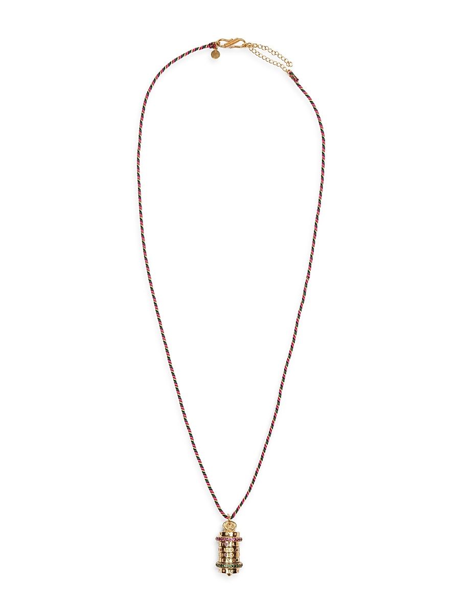 Women's Mot De Passe 18K-Gold-Plated & Zircon Pendant Necklace