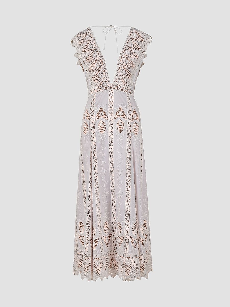 Women's Grace In The Open Fields Maxi Dress - Ecru - Size 10