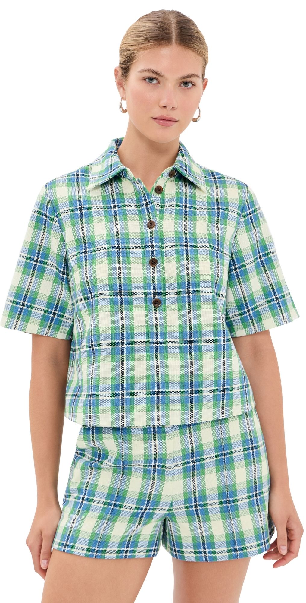 Rosie Assoulin Rugby Top Blue/Green M