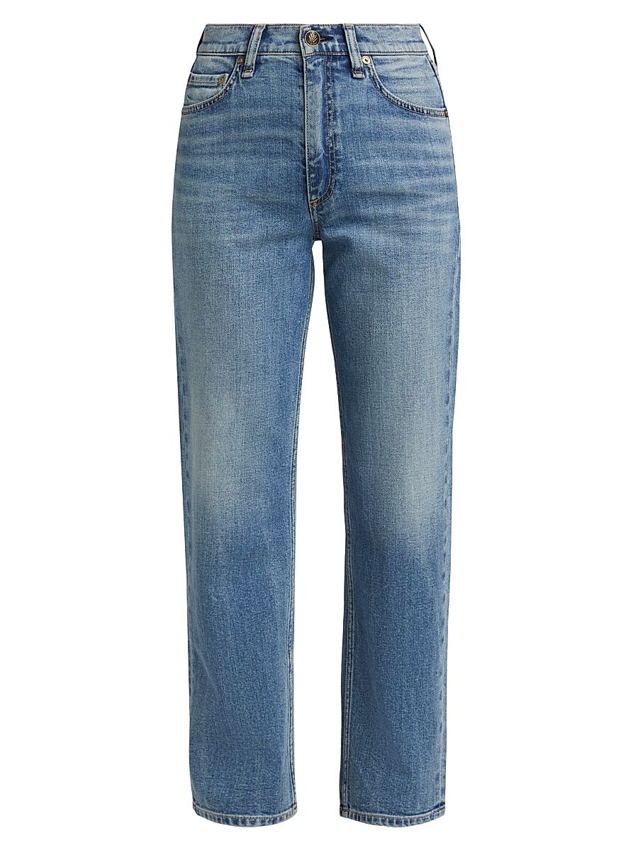 Women's Harlow Mid-Rise Straight Ankle Jeans - Orian - Size 31