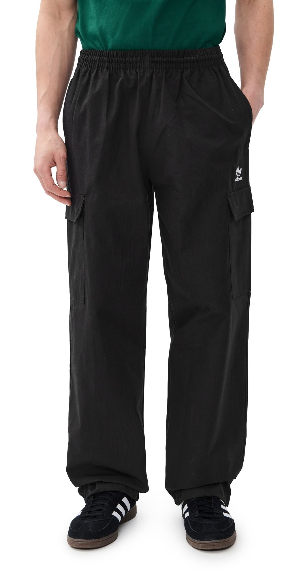 adidas Trefoil Essentials Woven Pants Black/White S