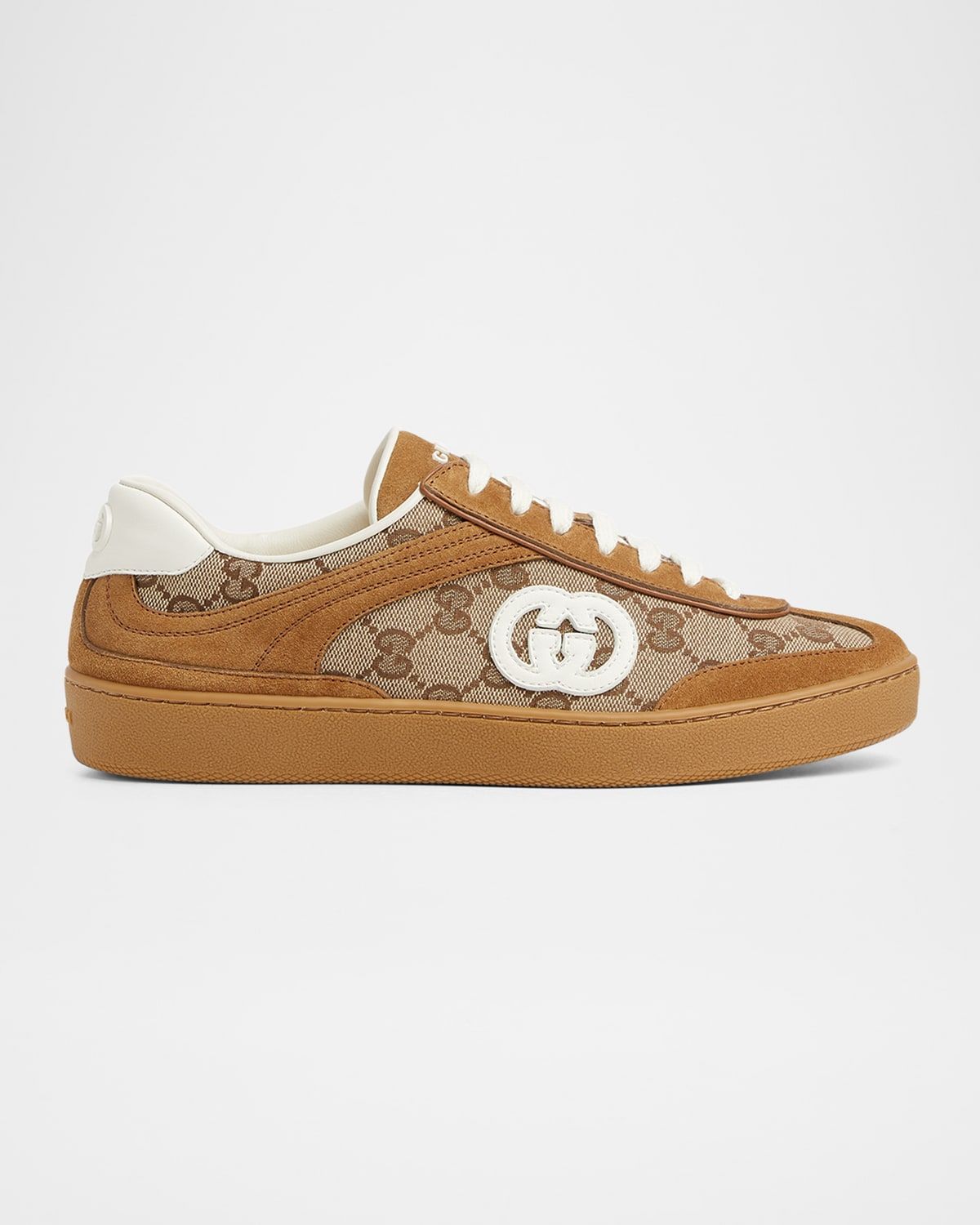 G75 Suede and Leather GG Sneakers