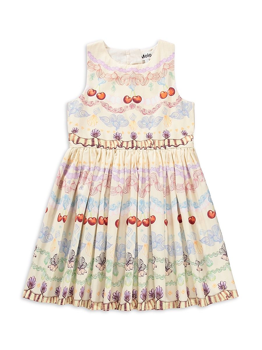 Little Girl's & Girl's Decorative-Print Cotton Dress - Fancy Pancy Cake - Size 7