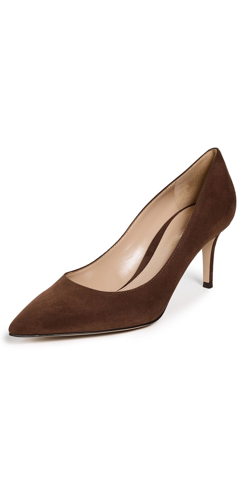 Gianvito Rossi Gianvito 70 Camoscio Heels Brown 39