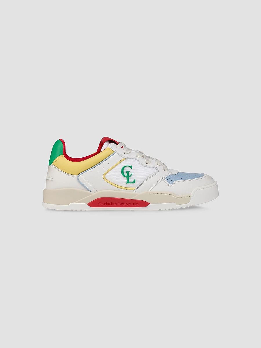 Christian Louboutin Men's Bsktball 1 Retro Sneakers - Multicolored - Size 15.5